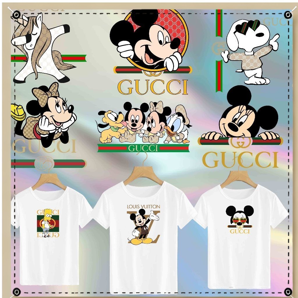 สติ๊กเกอร์หน้าจอ UV460 Dtf ขนาด A5 DISNEY BRAND THEME