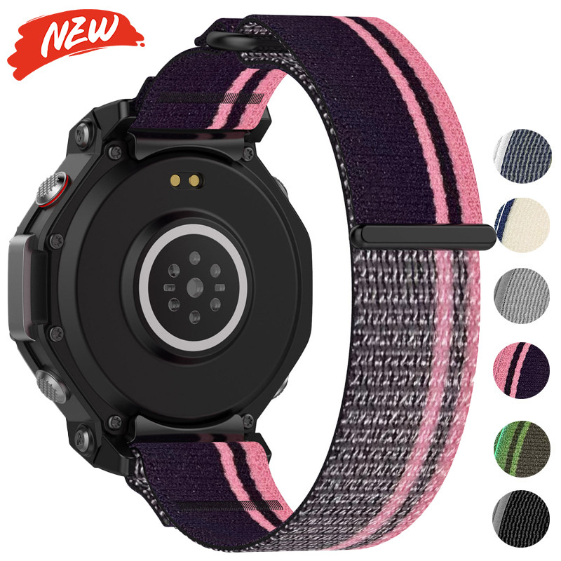สายไนลอนสําหรับ Amazfit T-Rex 3 เปลี่ยนสร้อยข้อมือสําหรับ Amazfit T-Rex3 สายนาฬิกากีฬากลางแจ้ง