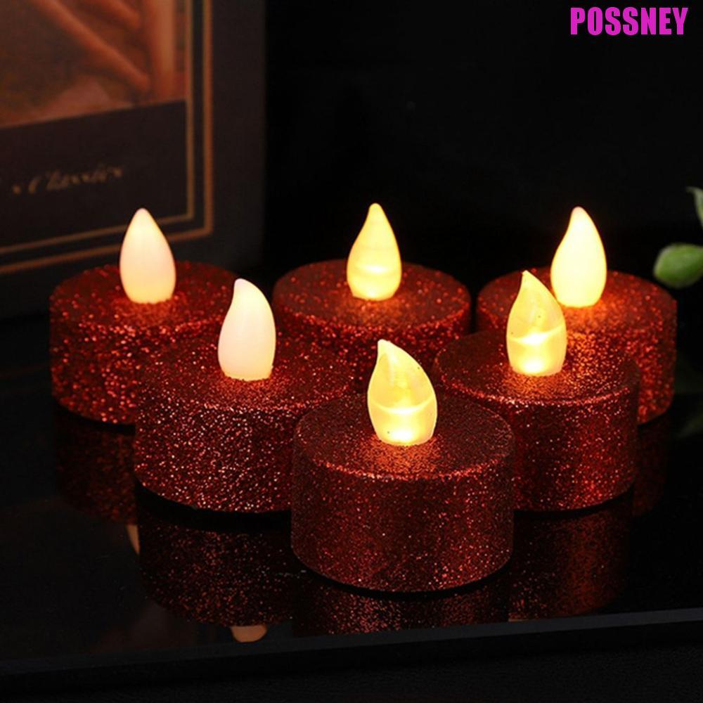 POSSNEY ไฟชาน่ารักไม่มีริบหรี่ Diwali เทียนฮาโลวีนเครื่องประดับ Party,Propose,Festival Layout Mini เ