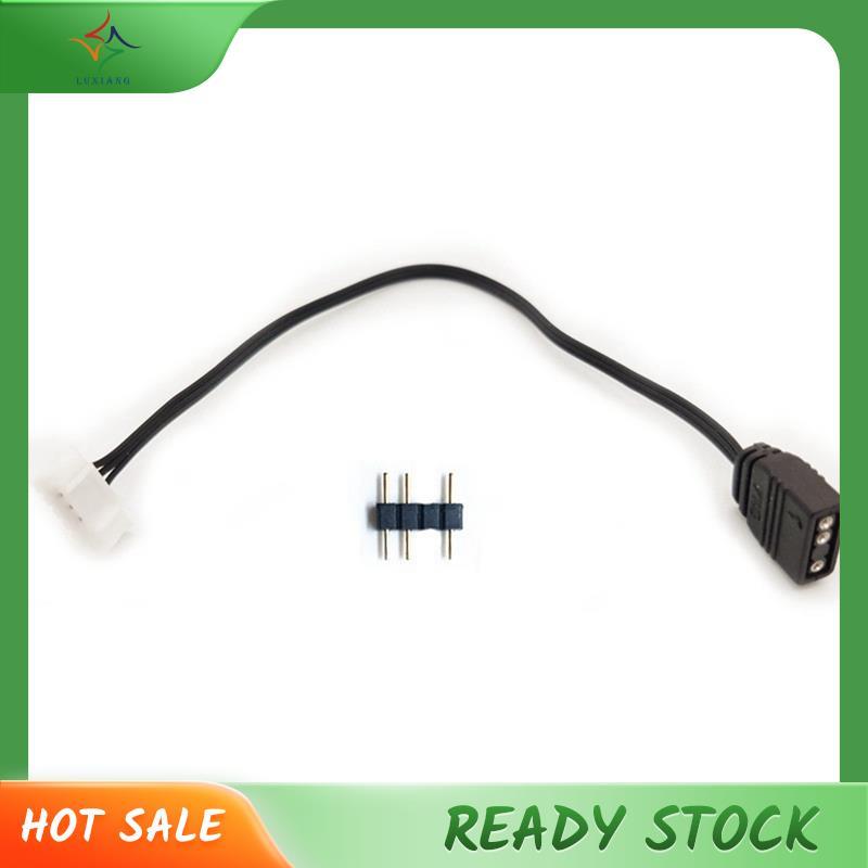 [luxiang.th] สายแปลง 6Pin ถึง 5V ARGB 3Pin สําหรับตัวควบคุมพัดลมสําหรับขั้วต่อตัวควบคุมพัดลม
