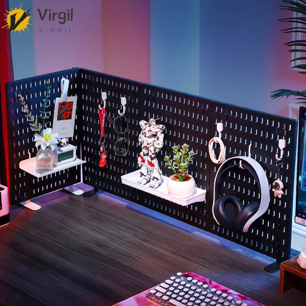 Pegboard ผนังแผงติดผนัง Hole Board Storage Racks สําหรับห้องน้ําห้องครัว