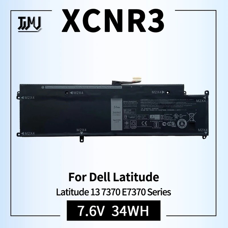 XCNR3 Battery Replace for Dell Latitude 13 7370 Ultrabook Series 0XCNR3 WY7CG WV7CG 0WV7CG 7.6V 34Wh