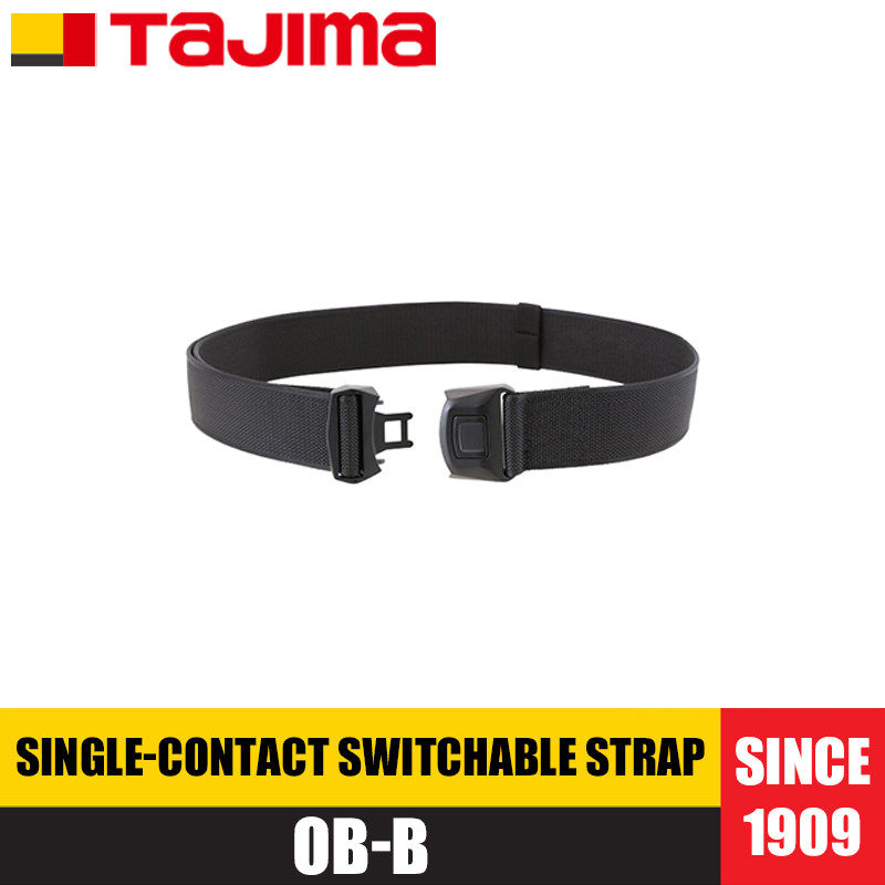 Tajima 2103-3222/OB-B เข็มขัดคาดเอวสลับแบบปุ่มเดียวแบบปรับได้