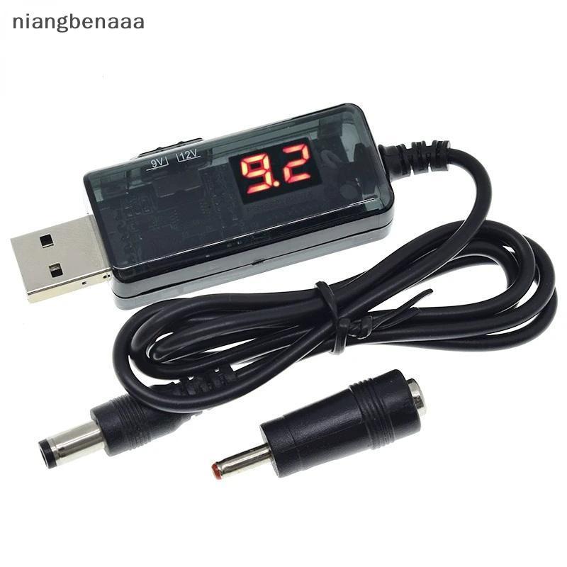 (niangbenaaa) USB Boost Converter DC 5V ถึง 9V 12V USB Step-up Converter Cable + 3.5x1.35mm Connecter สําหรับแหล่งจ่ายไฟ/เครื่องชาร์จ/Power Converter ใหม่