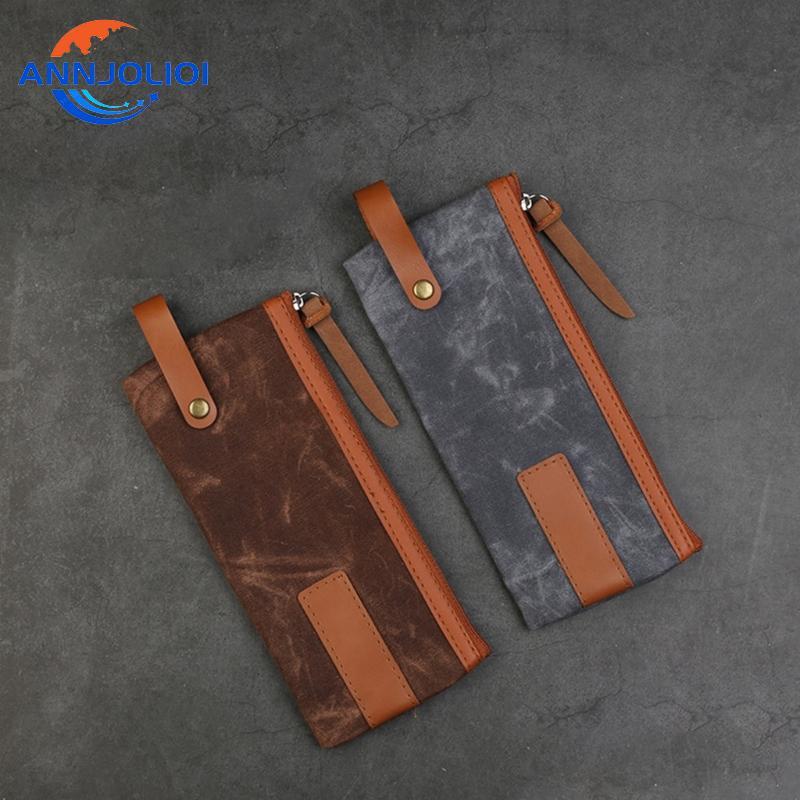 ANN Canvas Fabric Stationeries Holders Design สําหรับนักเรียนมัธยมต้น
