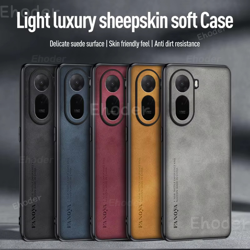 ปลอกสําหรับ Redmi A7 Pro 4G 5G 2026 เคสโทรศัพท์ Lambskin Texture หนัง TPU นุ่มกันกระแทกสําหรับ Redmi