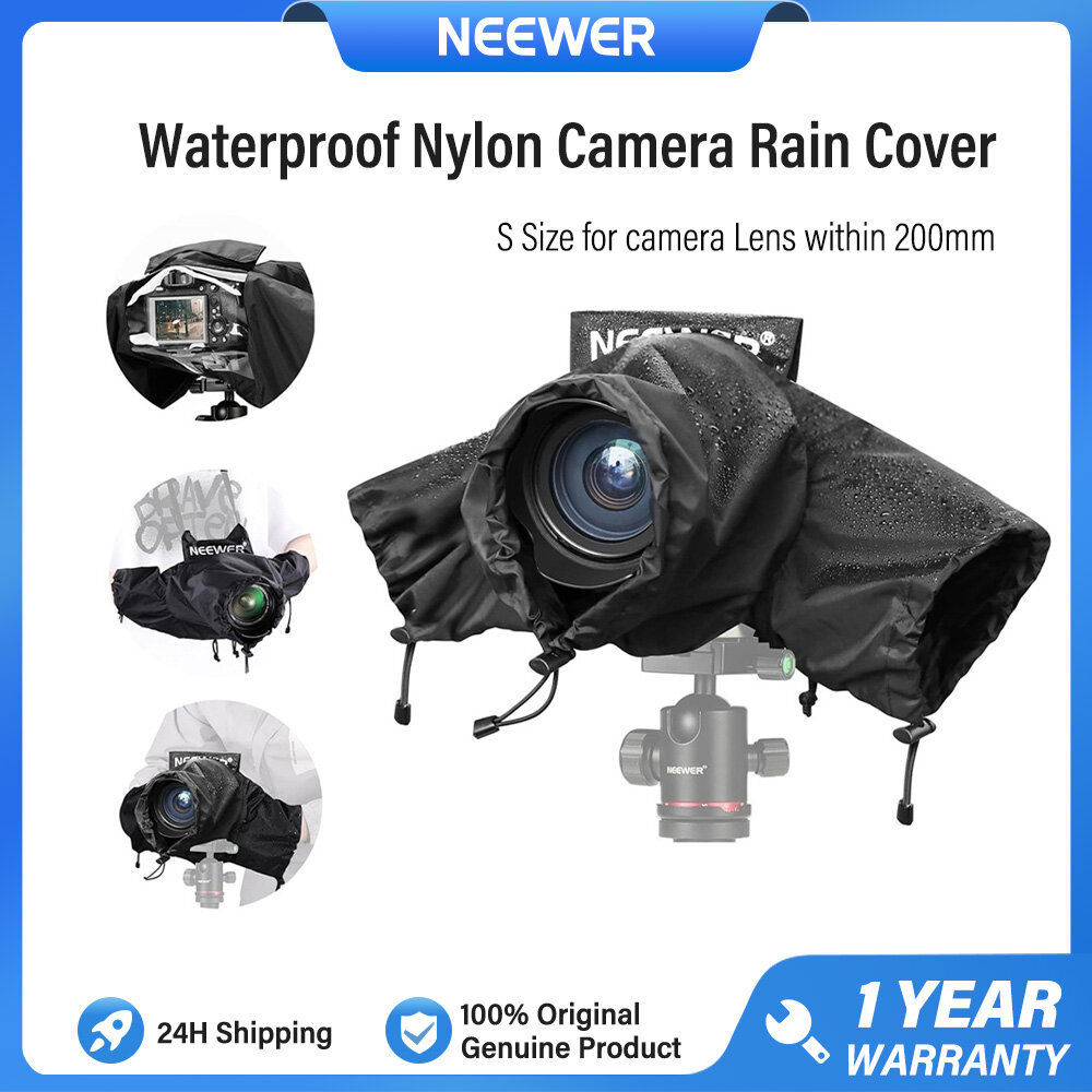 NEEWER PB003/PB004 ผ้าคลุมกันฝนกล้องไนลอนกันน้ําพร้อมกระเป๋า ขนาดเล็ก