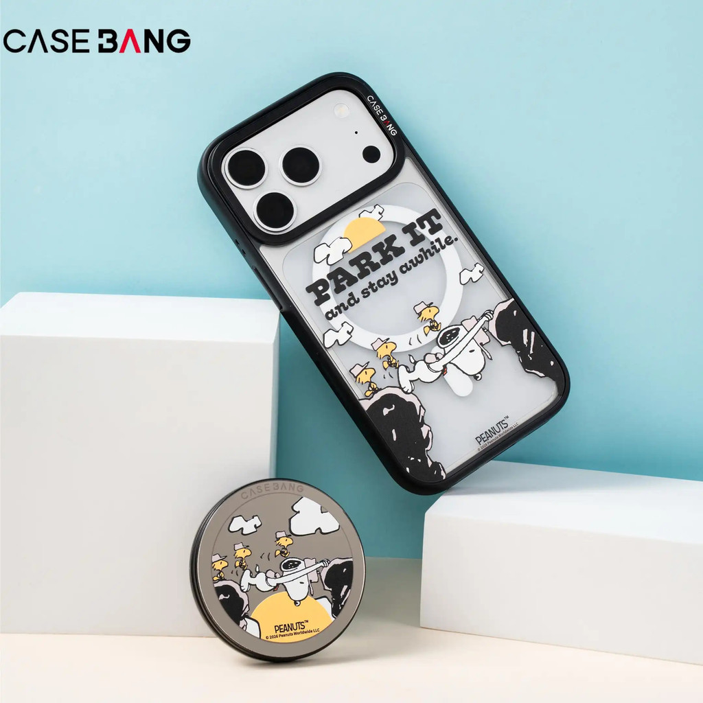 CASEBANG Snoopy 2.0 Series เคสแม่เหล็ก ImagiSnap เข้ากันได้กับ iPhone 13-17 ด้านหลังแบบถอดเปลี่ยนได้, การป้องกันการตกของทหาร