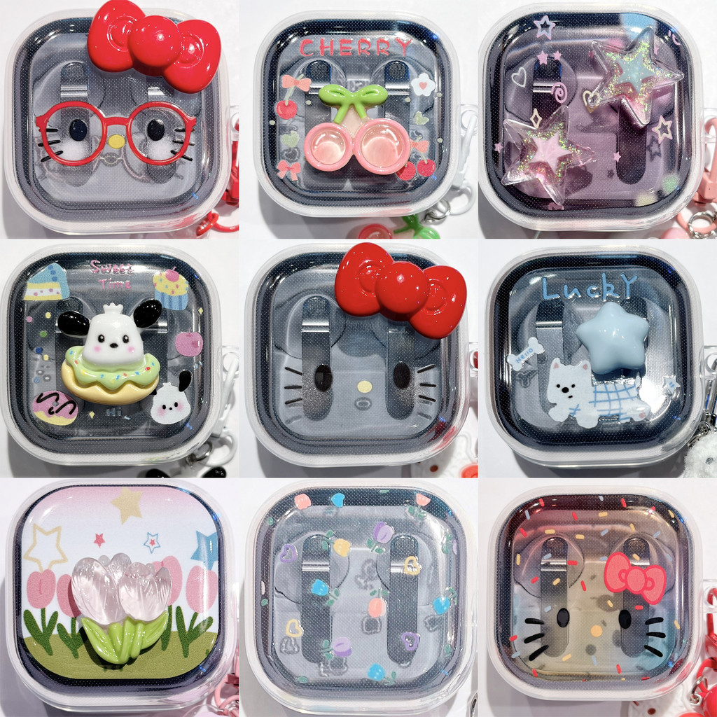 เคสสําหรับ Samsung Galaxy Buds 4 Pro / Buds4 เคสซิลิโคนลายการ์ตูนน่ารักกันกระแทกฝาครอบป้องกันหูฟัง