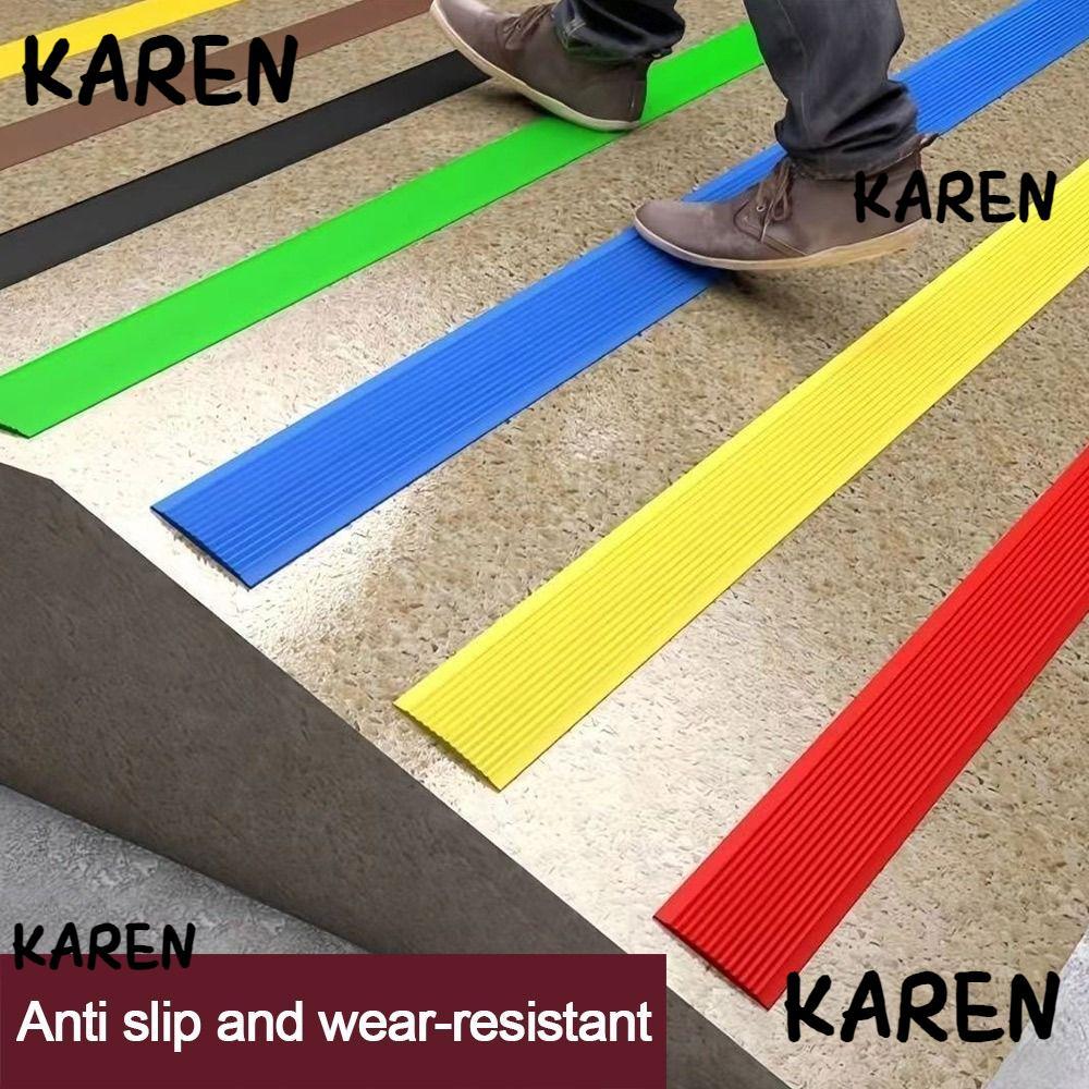 KARENGOODS แถบกาวในตัวกันลื่นสําหรับบันได สติกเกอร์ PVC