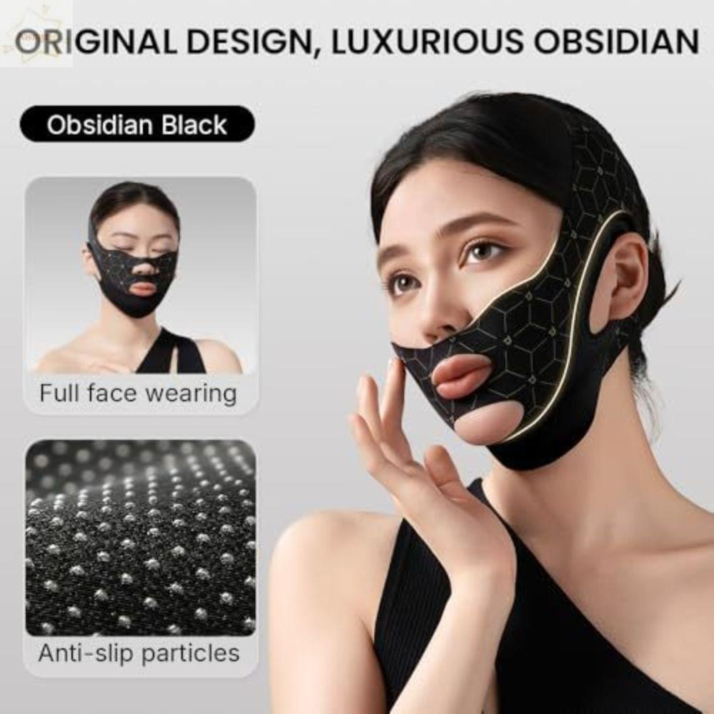 AWNGD เทปยกกระชับใบหน้า, เข็มขัดปรับใบหน้าแบบปรับได้กันลื่น, Chinology Jawline Shaper สําหรับนอนหลับ