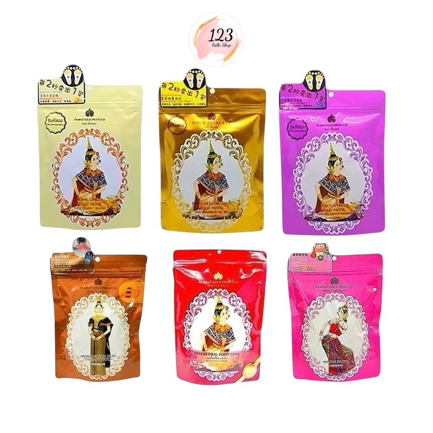 Gold Princess Foot Patch แผ่นแปะเท้า นางรำ (10 แผ่น/ซอง) ✨