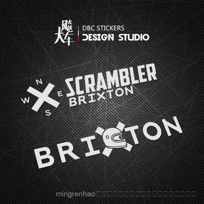 สินค้าใหม่ เหมาะสําหรับ Brixton Brixton High Gold Retro Motorcycle Sticker
