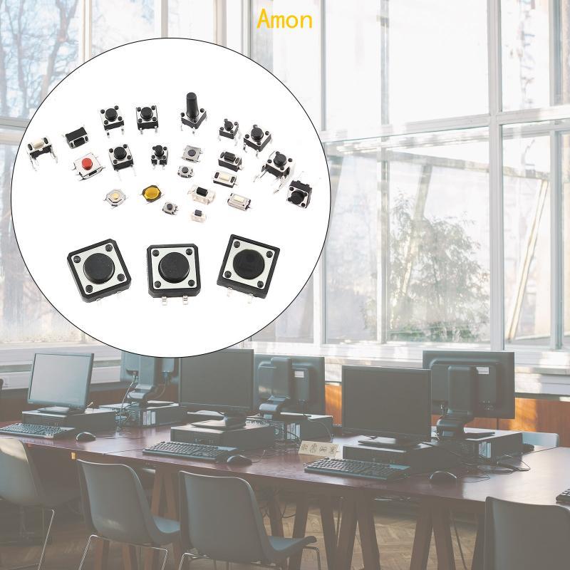 Amon สําหรับ Touch Switch Micro Switch Push Buttons Tactile Push Button Switch 125 ชิ้น