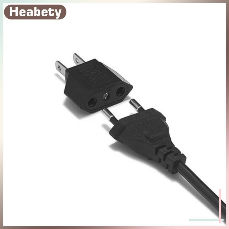 [ Heabety] EU Euro Euro Euro Euro Europe to US USA Power Ja Wall Plug Converter Travel Adapter Adapt