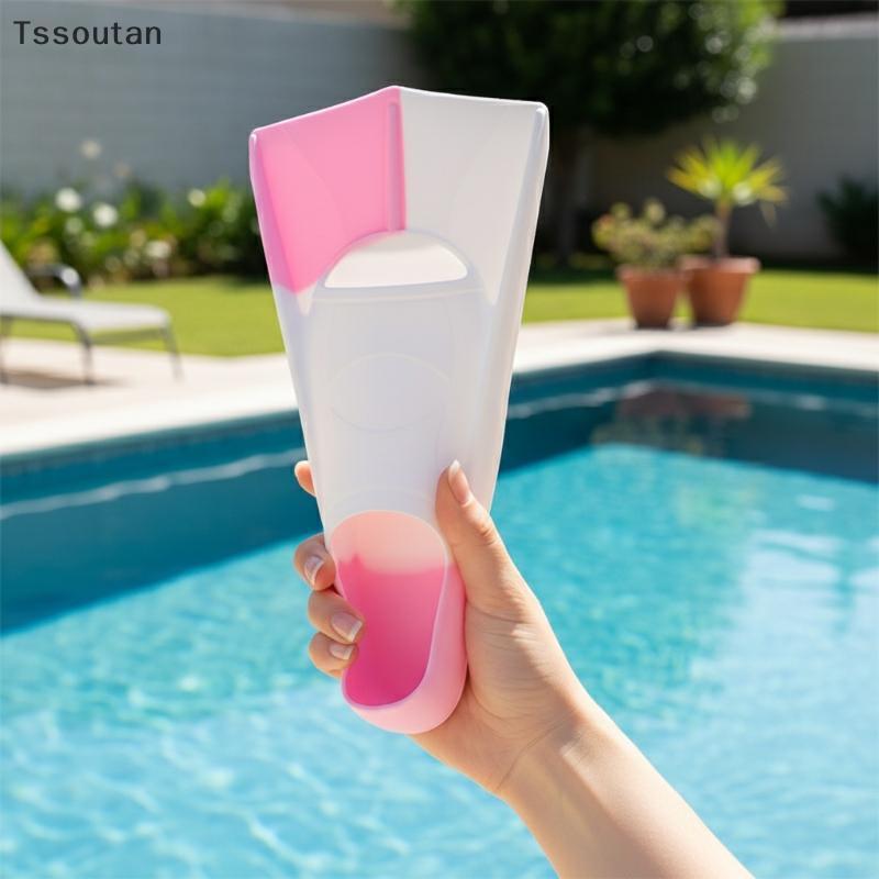 .Snorkel Fins สินค้าซิลิกอนสำหรับว่ายน้ำและสNUB รองพืดกระโดด กะทัดรัด มีความสะดวกในการสวมใส่ สีแทน
