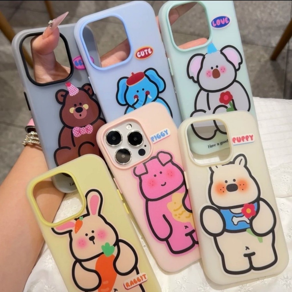 สำหรับ IPhone เคสไอโฟน 13 16 17 Air 15 11 12 14 Pro Max XR Max 7 8 Plus การ์ตูน อนิเมะ 2 in 1 เคส IP
