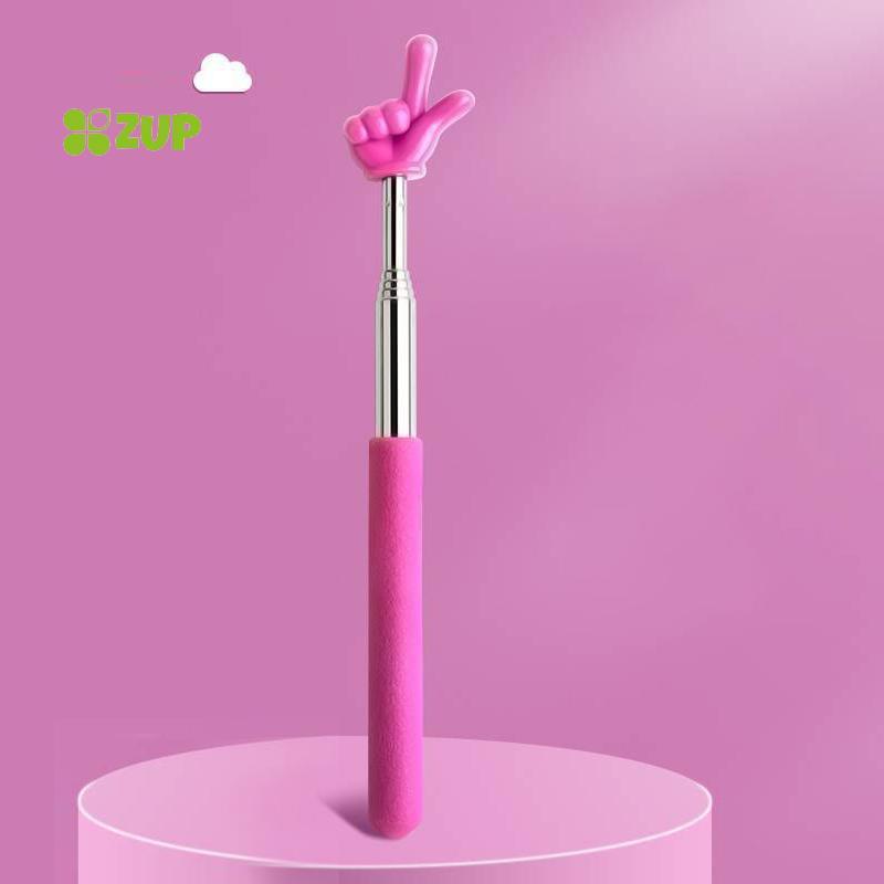 [ZUP] Retractable Teacher Pointer Finger Design StainlessSteel Telescopic School Teaching Pointer St