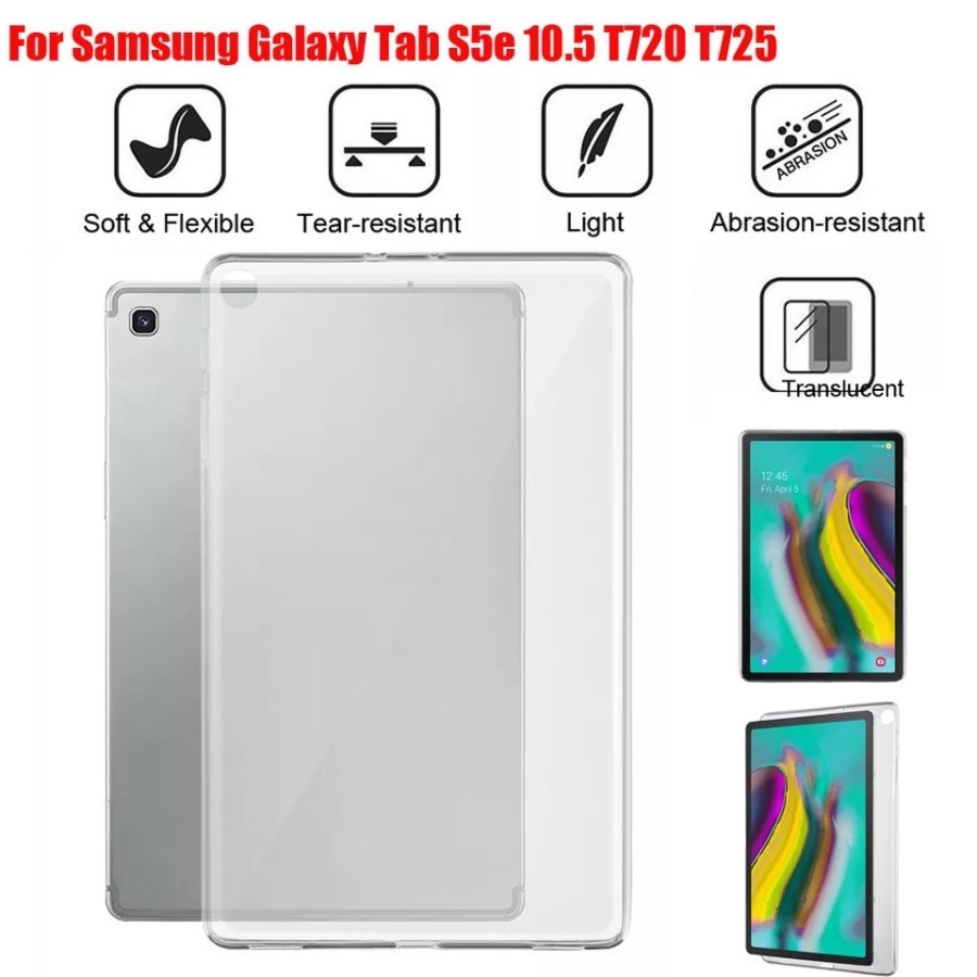 CASE SAMSUNG TAB S5E 10.5 T720 T725 SOFT CASE CLEAR ULTRATHIN JELLY CASE