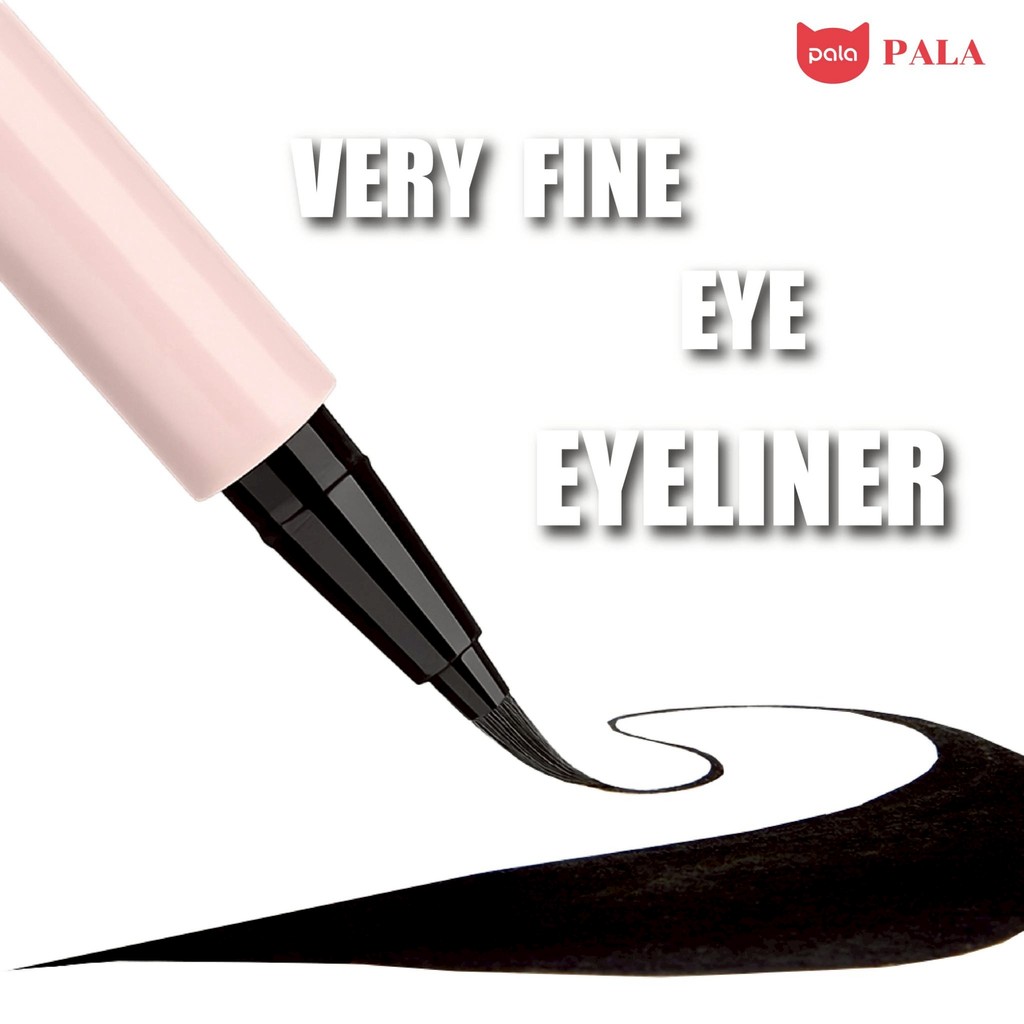 PALA อายไลเนอร์ VERY FINE EYE EYELINER หัวพู่กัน เส้นคมชัด ติดทน กันน้ำ 0.5 ml / 0.01 FL OZ แบรนด์ไทย มีอ.ย. รูปที่ 2