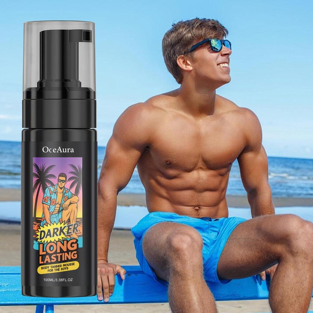 Tanning Spray 100ml Long-Lasting Gentle Self Tanner Bronzing Mist สําหรับห้องน้ําท่องเที่ยวกลางแจ้งใ