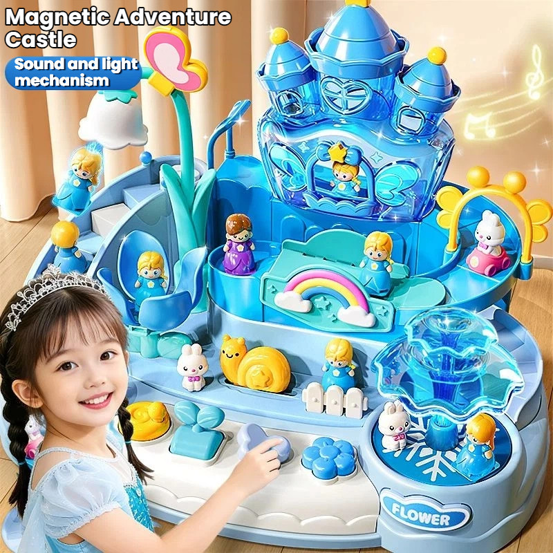 Bestseller-Multifunction Magnetic Castle Playset-Fun Adventure Challenge & Educational Design-Kids 3