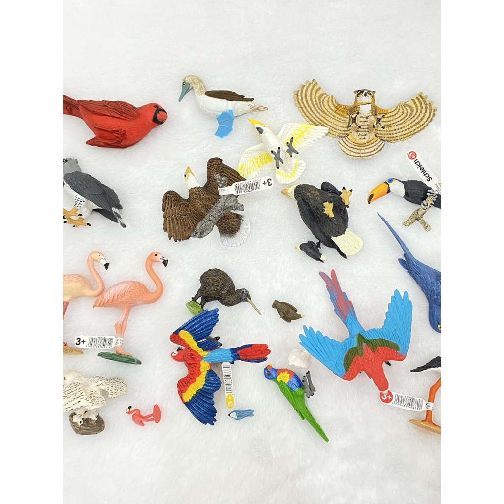 American safari German Spapo ของแท้รุ่น Bird Eagle Raptor Flying Bird Parrot Flamingo Owl Play