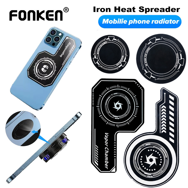 Fonken Iron Heat Spreader หม้อน้ําแม่เหล็กสติกเกอร์ Expend Cooling Area สําหรับแฟนระบายความร้อนเกม Cooler โทรศัพท์มือถือ