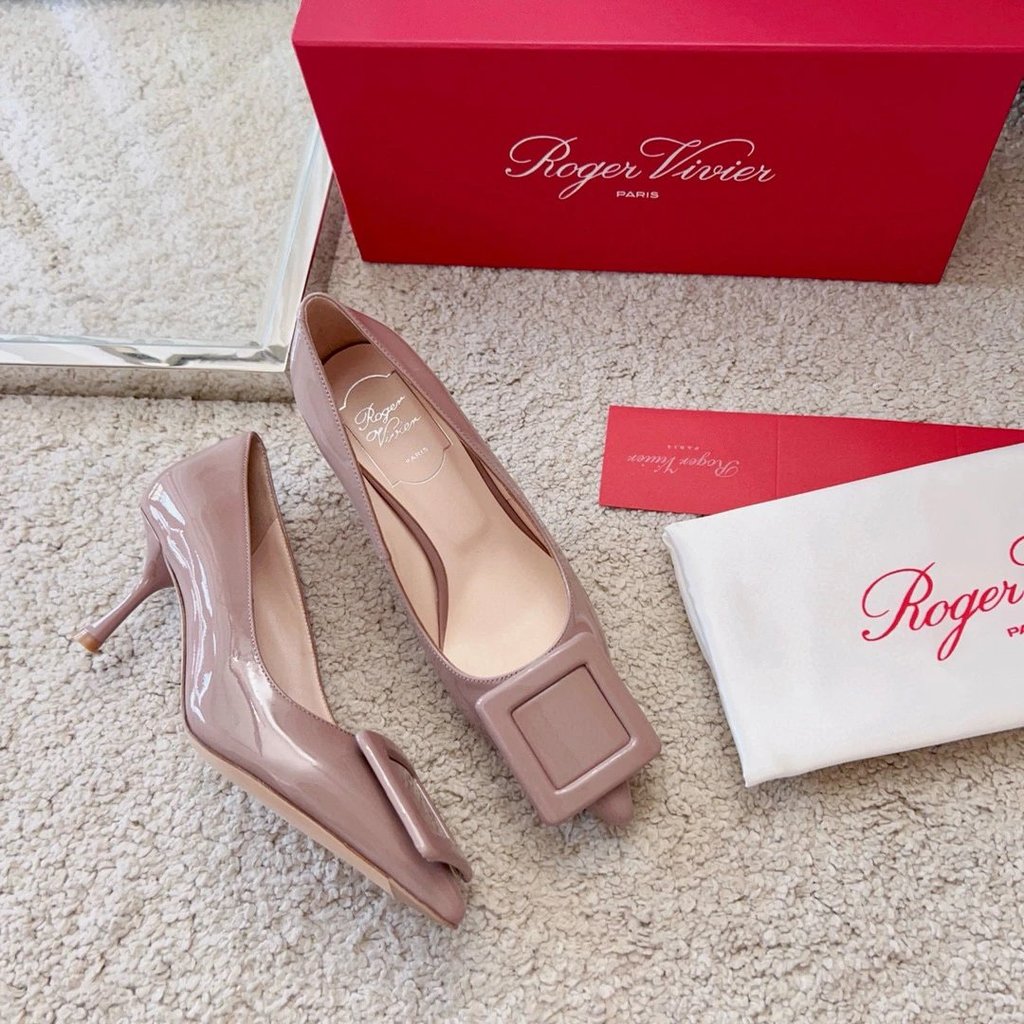 2025.1.31-6.5cm Heel R Home Classic Viv in the city Patent Leather Pointed Toe Shoes/High Heels