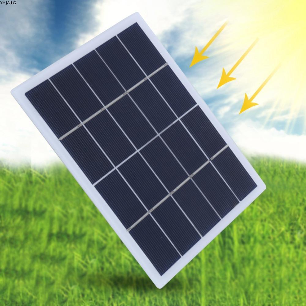 NAJA1V Polycrystalline Silicon Panel, 3W 5V Mini Panel, ทนทาน DC Output DIY Panel Garden Light