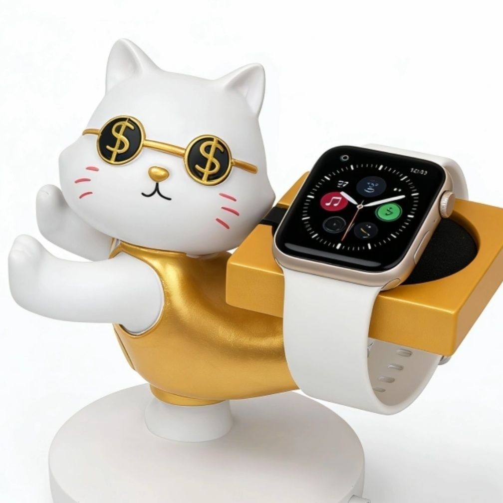 เหมาะสําหรับ Apple Watch Huawei Watch Apple Watch iwatch10 แท่นชาร์จฐาน Enchanting Cat