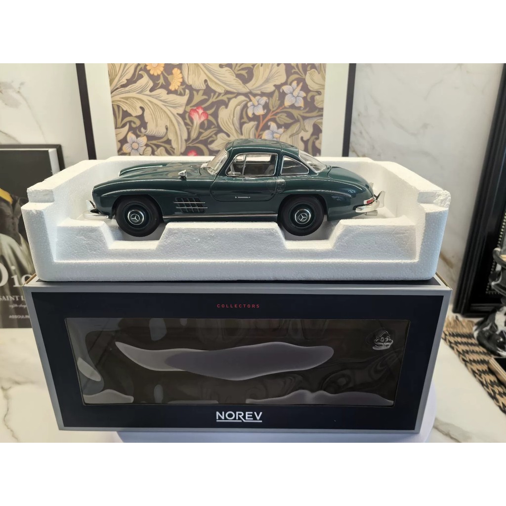 [สต๊อกพร้อม ติดต่อหากคุณมีคําถามใดๆ] NOREV 1: 18 Mercedes-Benz 300SL ประตู Owing รถโลหะผสมเกรดคอลเลก