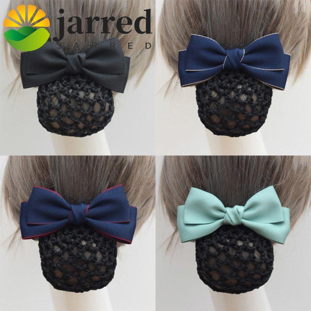 JARRED Bowknot Spring Clip, Headwear Hairpin Bun Snood, Sweet Hair Accessories Korean Style Ribbon N