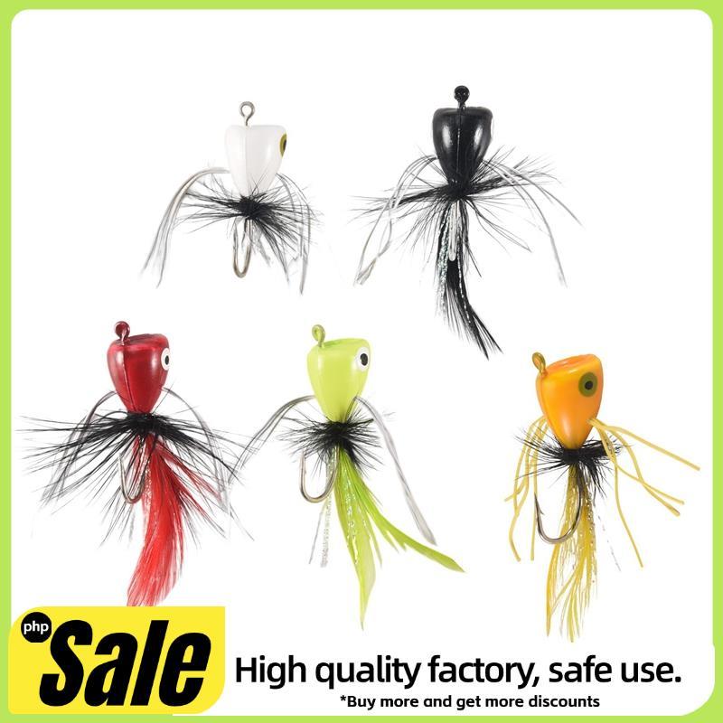 10 ชิ้น Fly Fishing Poppers,เหยื่อตกปลาน้ําด้านบน Crappie Bluegill Panfish ปลาเทราท์ปลาแซลมอน Perch แมลงวัน