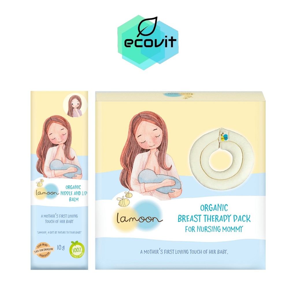 Lamoon organic nipple and lip balm ละมุน ลิปบาล์มทาหน้าอก / breast therapy pack ที่ประคบหน้าอก [เลือกสินค้า]
