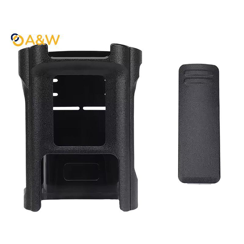 A & W สําหรับ DM32 Two Way Ham วิทยุ Oril UV-32 DM-32 Walkie Talkie เข็มขัดคลิป Hoster กรณี UV32 เข็