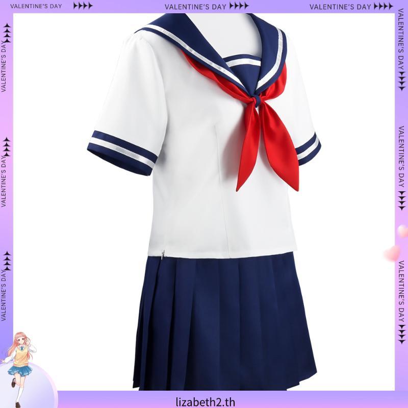 ชุดคอสเพลย์อนิเมะ Yandere Simulator Ayano Aishi แบบเต็มชุด สําหรับเด็กผู้หญิง