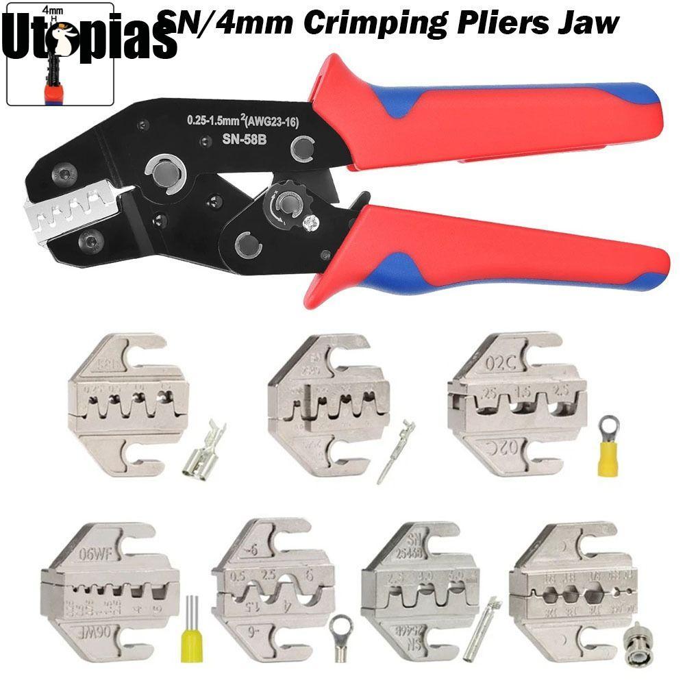 [UTOPIAS] SN CRIMPING คีม Jaw, 06WF 2549 03H SN-2546B 02C CRIMPING คีมขากรรไกร, กว้าง 4 มม.โลหะผสม 4