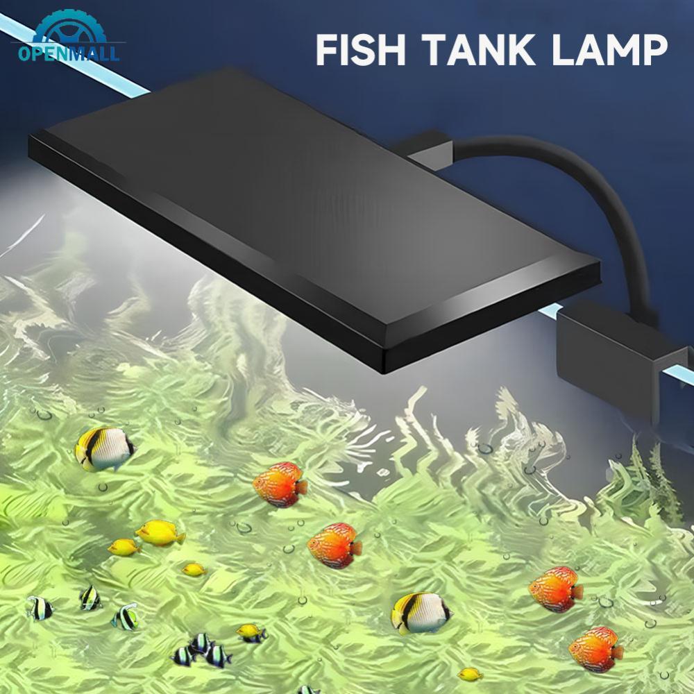 OPENMALL USB Aquarium LED ปลูกถัง Light Clip-on 6-Row LED Aquascaping โคมไฟสําหรับ Nano Fish Grow Ta