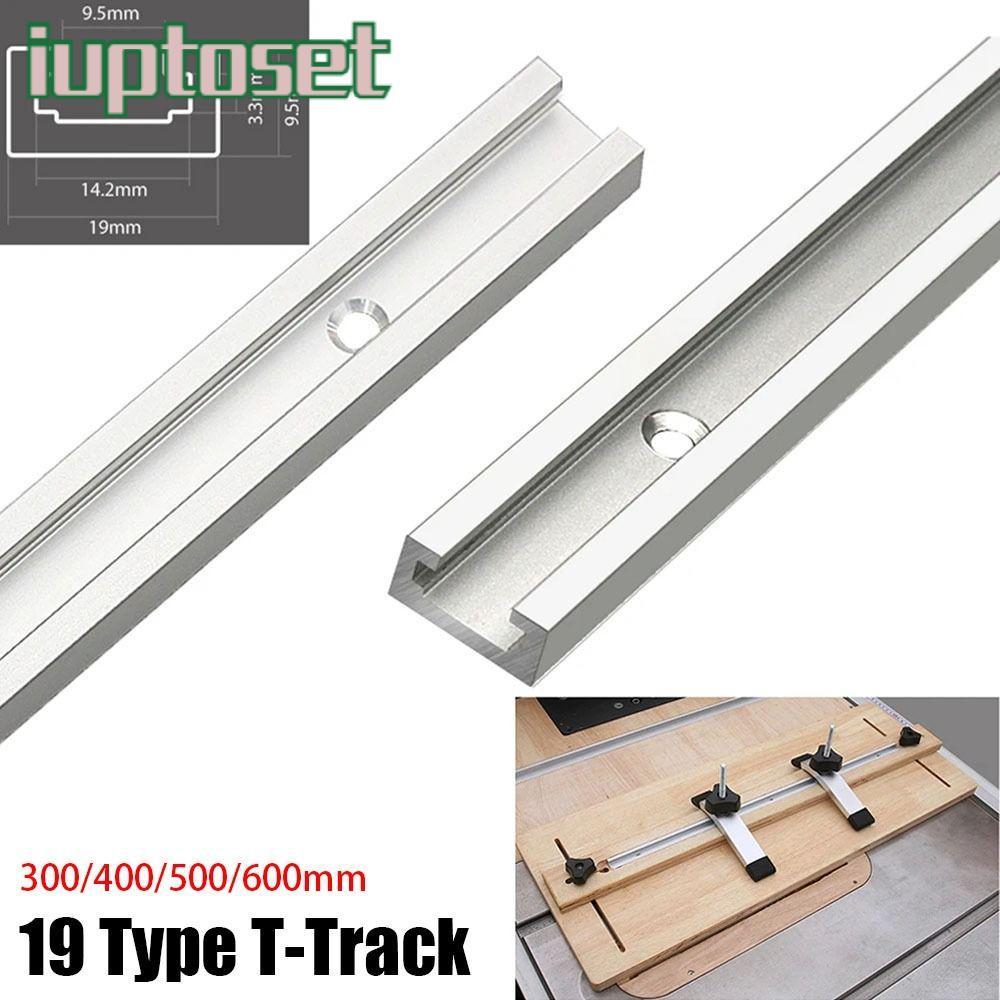 IUPTOSET 1 ชิ้น T-Slot Track,อลูมิเนียมสไลด์คู่มือราง T-Track,T Slider Fixture Slot สไลด์ 300-600 มม