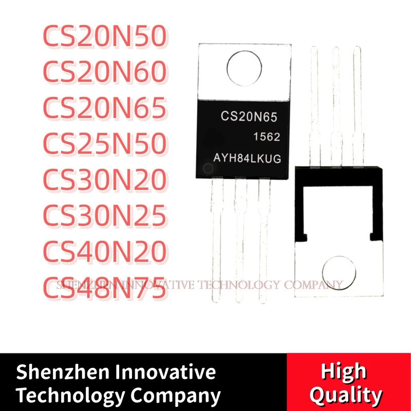 5PCS CS20N50 CS20N60 CS20N65 CS25N50 CS30N20 CS30N25 CS40N20 CS48N75 TO-220 Field Effect ทรานซิสเตอร