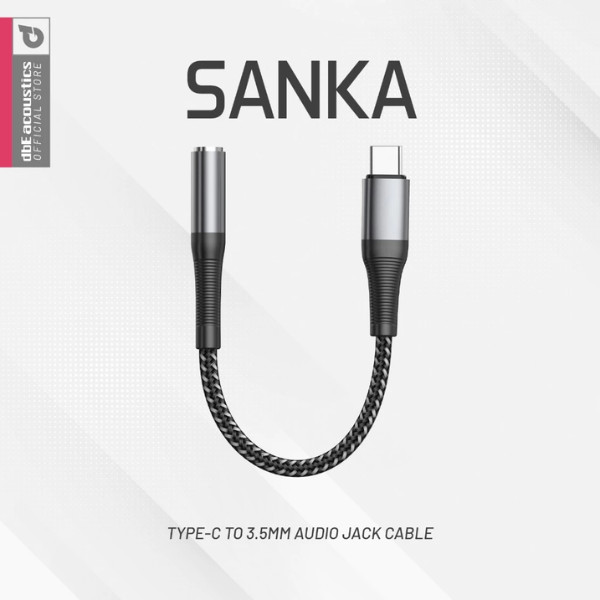DbE Sanka Cable Type C ถึง 3.5 มม.แจ็คอะแดปเตอร์หญิง OTG Audio Converter Original