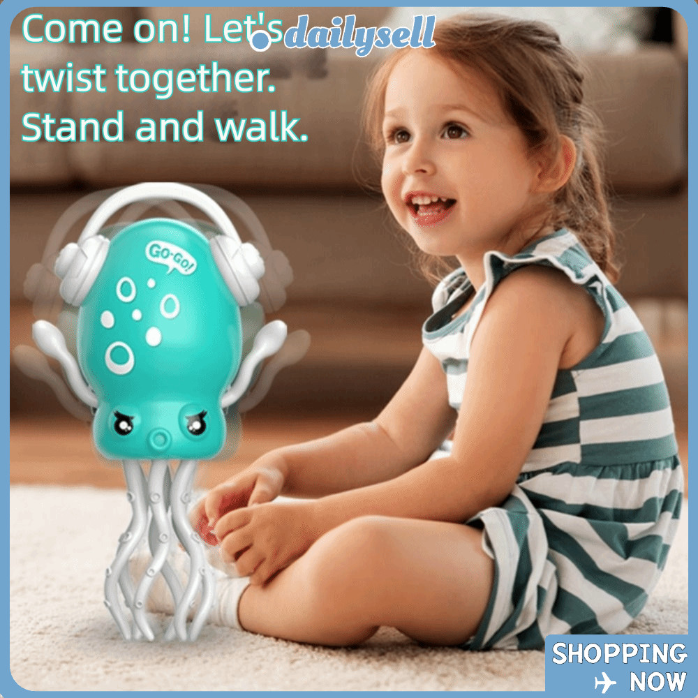DAILY Dancing Octopus Toy, เซ็นเซอร์อุปสรรคอัตโนมัติ Magic Inertia Auto-Dance Octopus ของเล่น, Creat