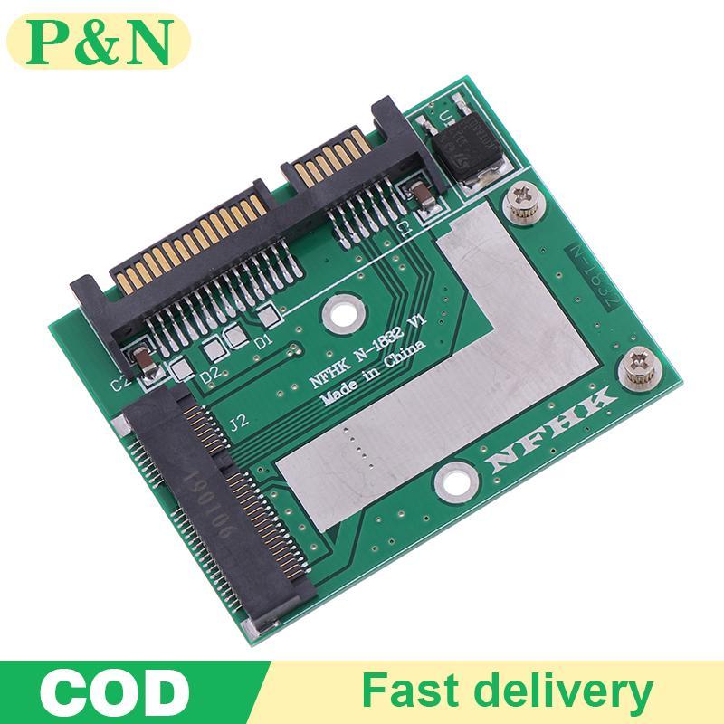 [P&N] mSATA SSD ถึง 2.5 SATA 6.0gps อะแดปเตอร์แปลงการ์ดโมดูลบอร์ด mini pcie ssd [cod]
