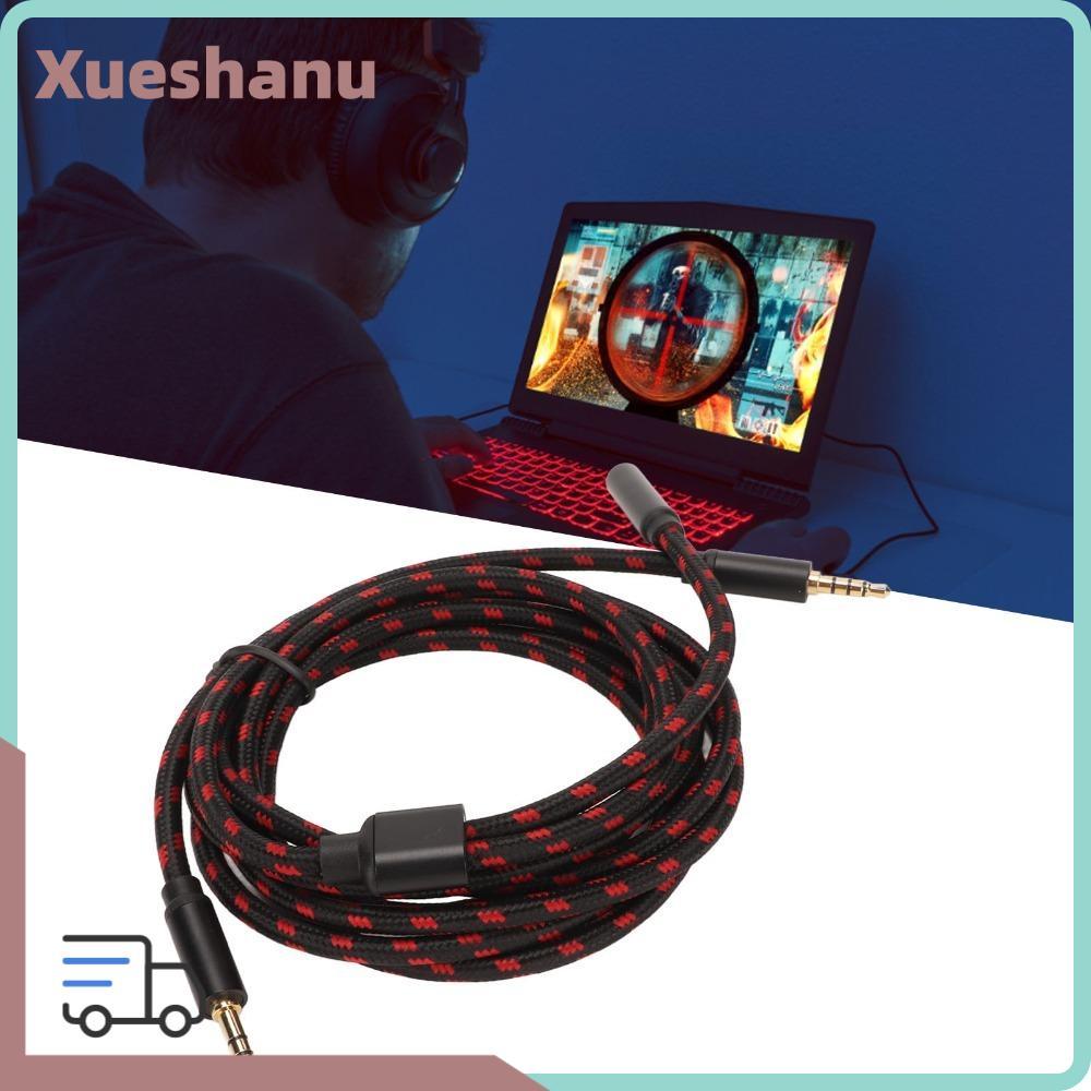 XUESEEE Chat Link Cable, 3.5 มม. Plug and Play Chat Adapter Cable, ยืดหยุ่น 270 ซม./8.9ft สายสัญญาณเ