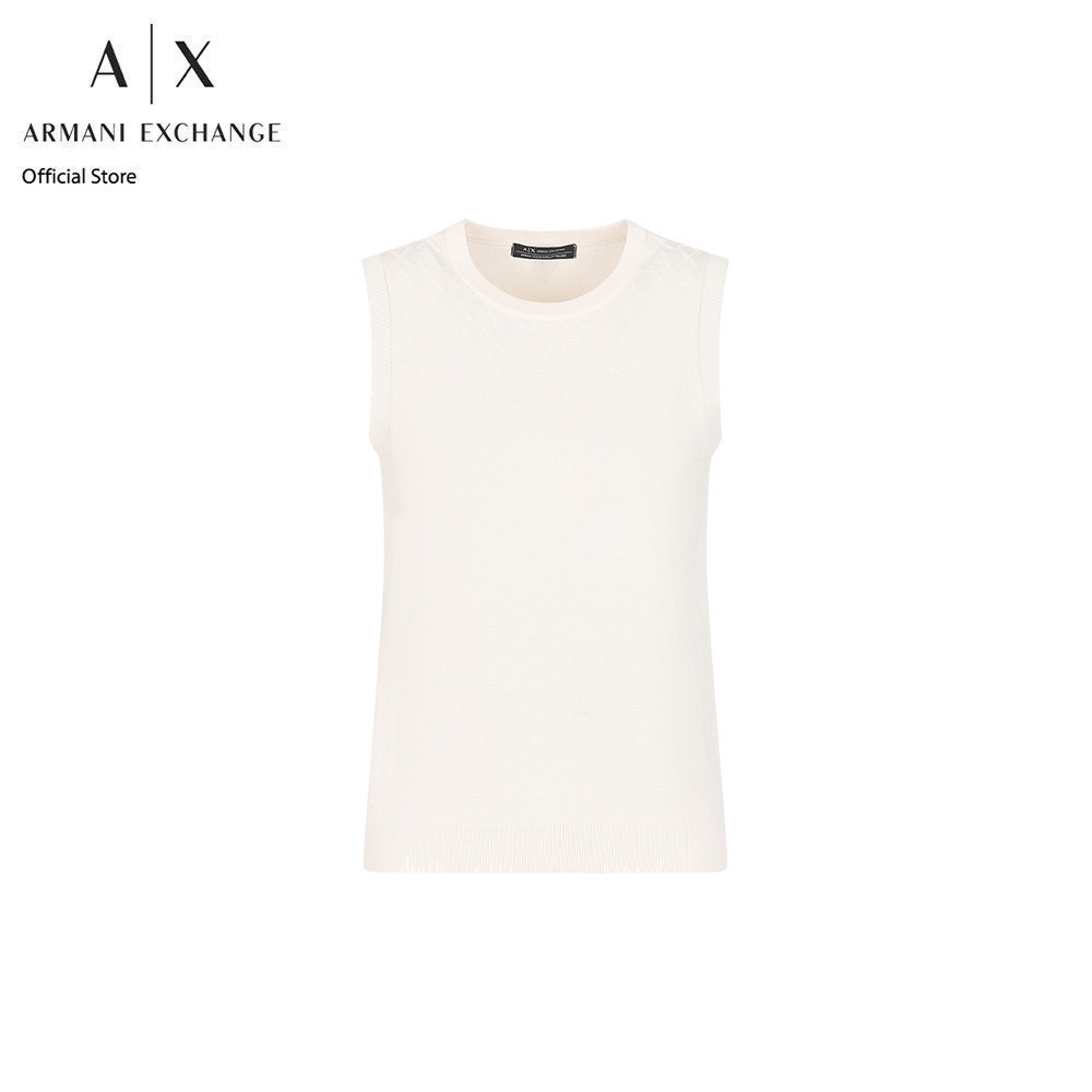 Armani Exchange เสื้อนิตแวร์ผู้หญิง รุ่น 8NYH9A-YMH6Z-1130 - สีขาว