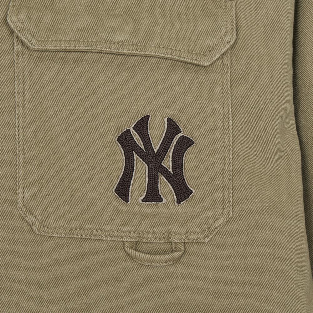 MLB เสื้อจัมเปอร์  ยูนิเซ็กซ์ Basic Washing Mid Work Jacket(Single) รุ่น 3AJPB0661 50BGD สีเบจ ราคา ถูกที่สุด ดีลบีเคเค แกลเลอรีภาพที่ 4