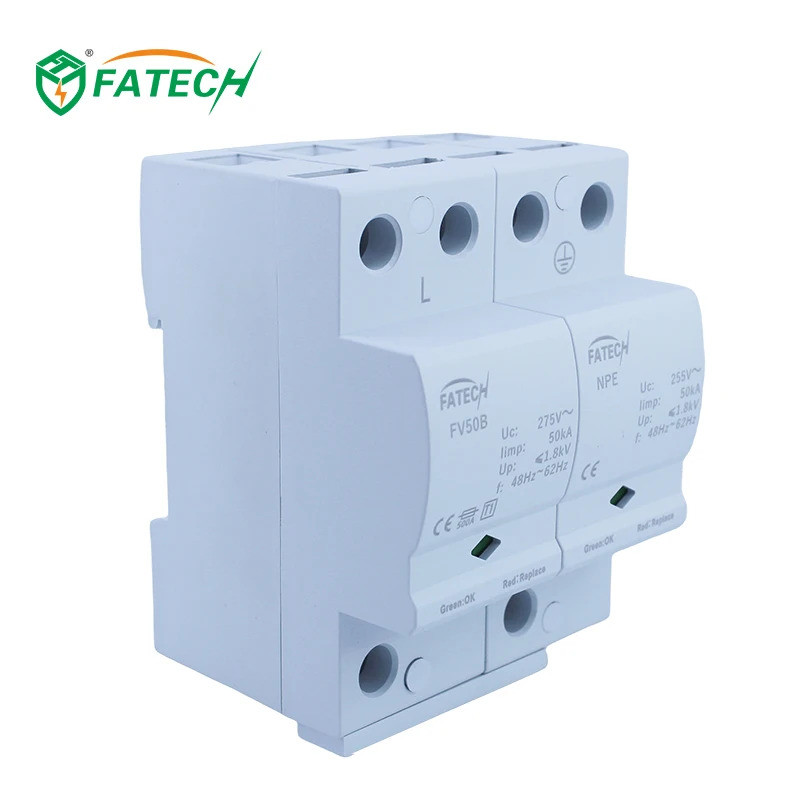 1 เฟส SPD ตัวป้องกันแรงดันไฟฟ้า Ac Surge Protector 230v spd Surge อุปกรณ์ป้องกัน