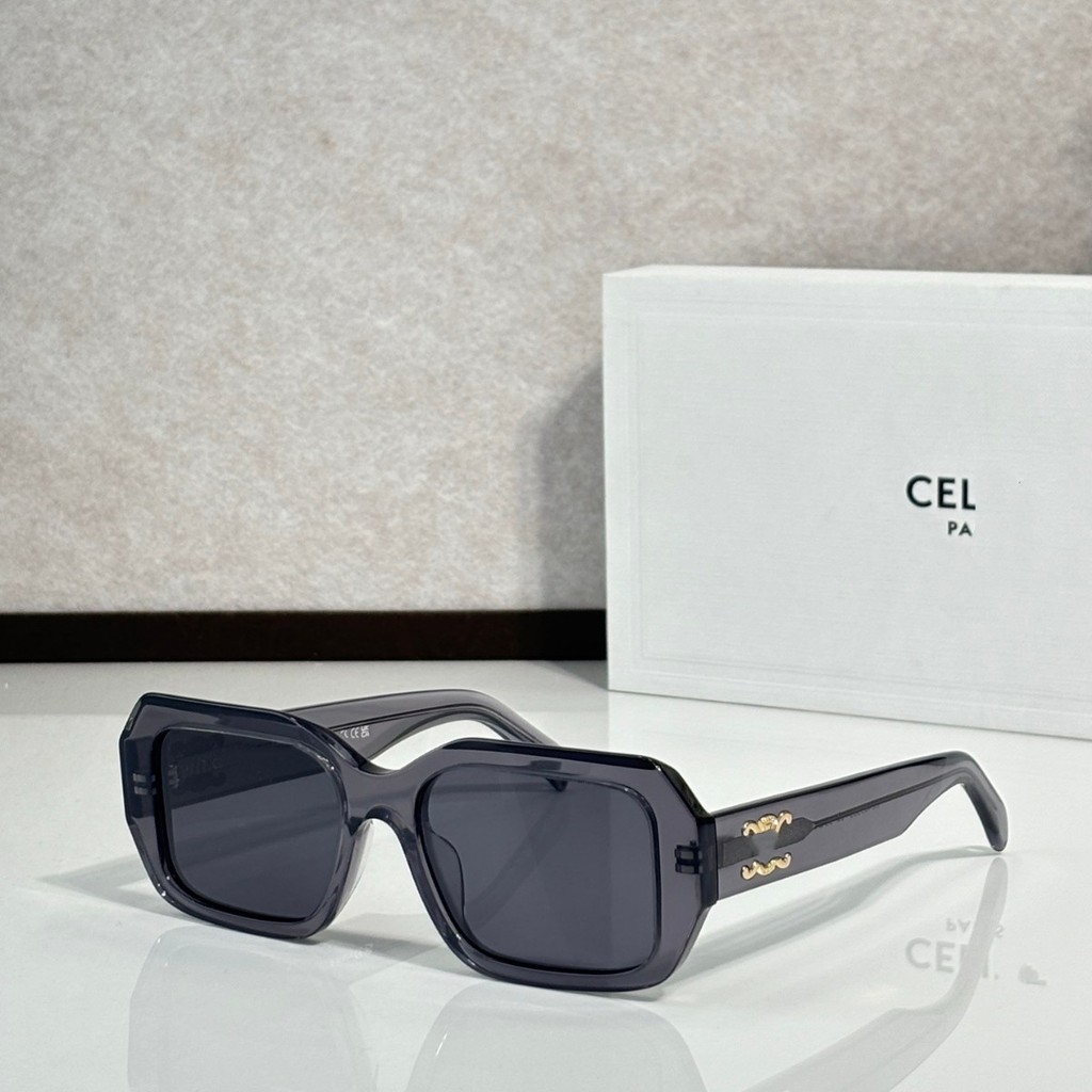 แว่นกันแดดย้อนยุคใหม่ Street Shooting Moisture-Proof แว่นกันแดดกรอบใหญ่ป้องกันรังสีอัลตราไวโอเลต CL4