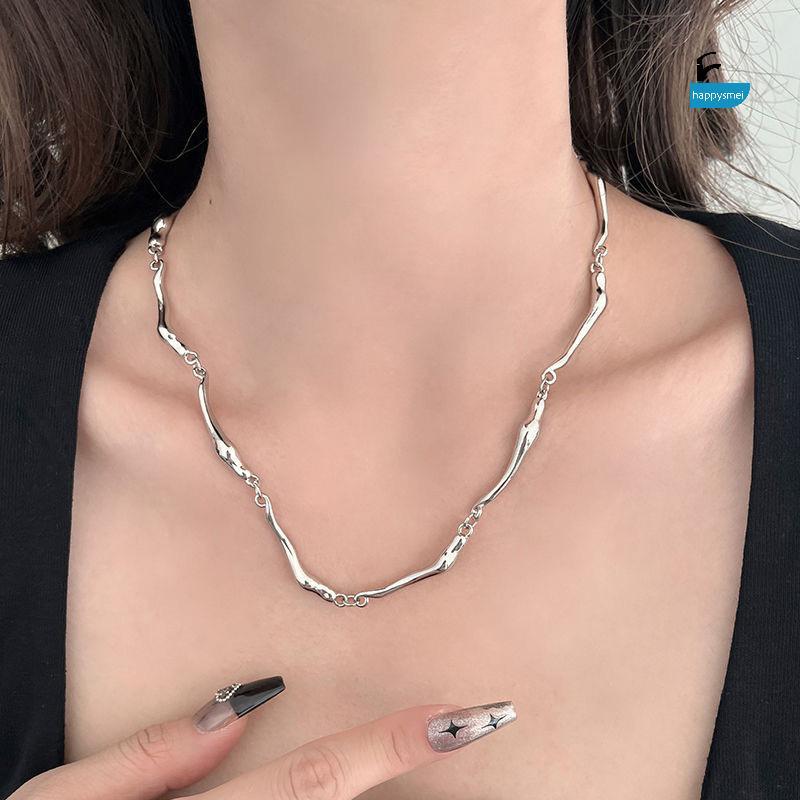 [GIK] สร้อยคอโซ่เงินสไตล์มินิมอลสําหรับผู้ชาย - เครื่องประดับงบเรียบง่าย [VN]